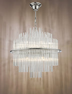Lukas 13 Light Pendant Polished Chrome Glass<br>Polished Chrome