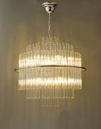 Lukas 13 Light Pendant Polished Chrome Glass<br>Polished Chrome