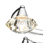 Luther 6 Light Semi Flush Polished Chrome Crystal<br>Polished Chrome
