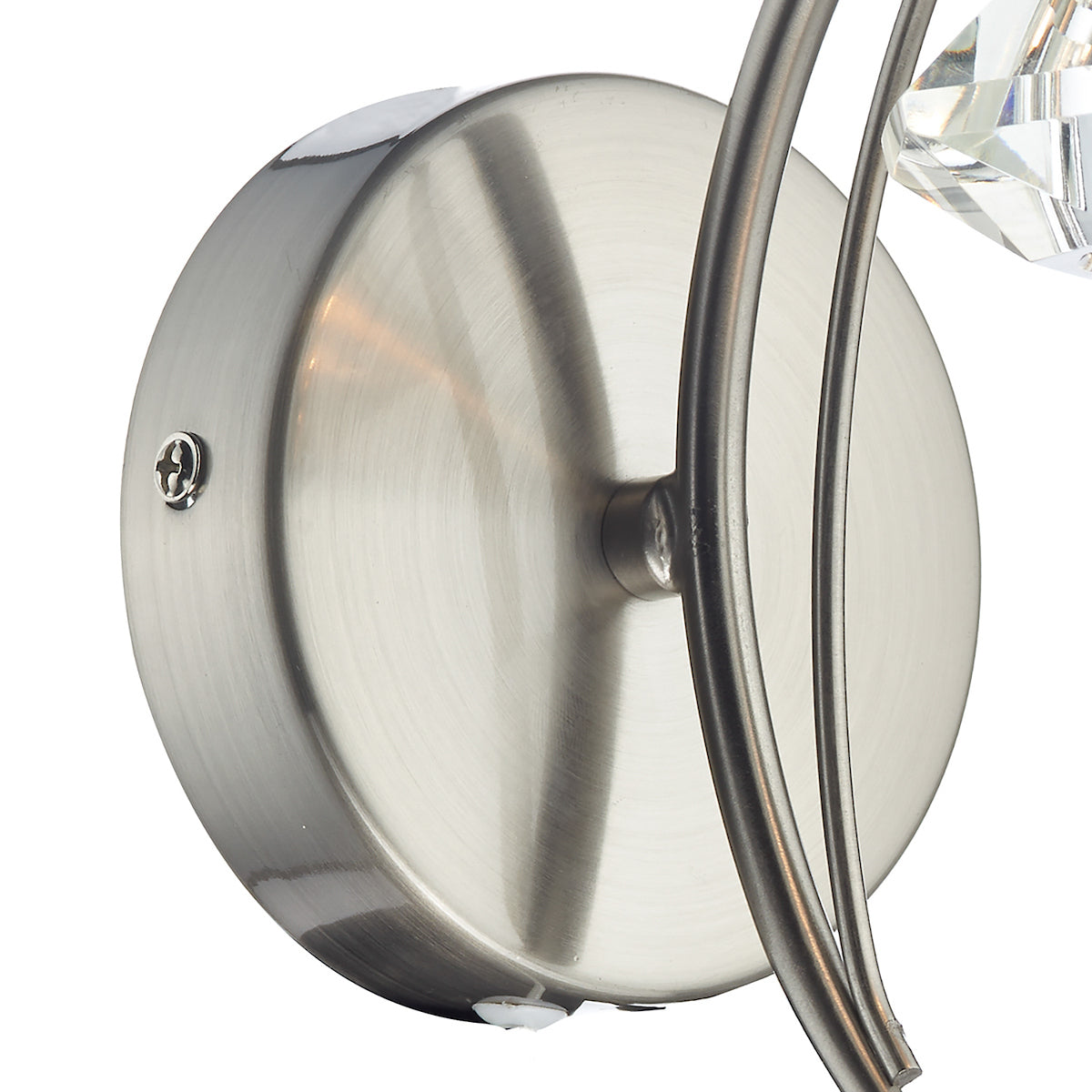 Luther Wall Light Satin Chrome CrystalSatin Chrome