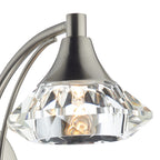 Luther Wall Light Satin Chrome CrystalSatin Chrome