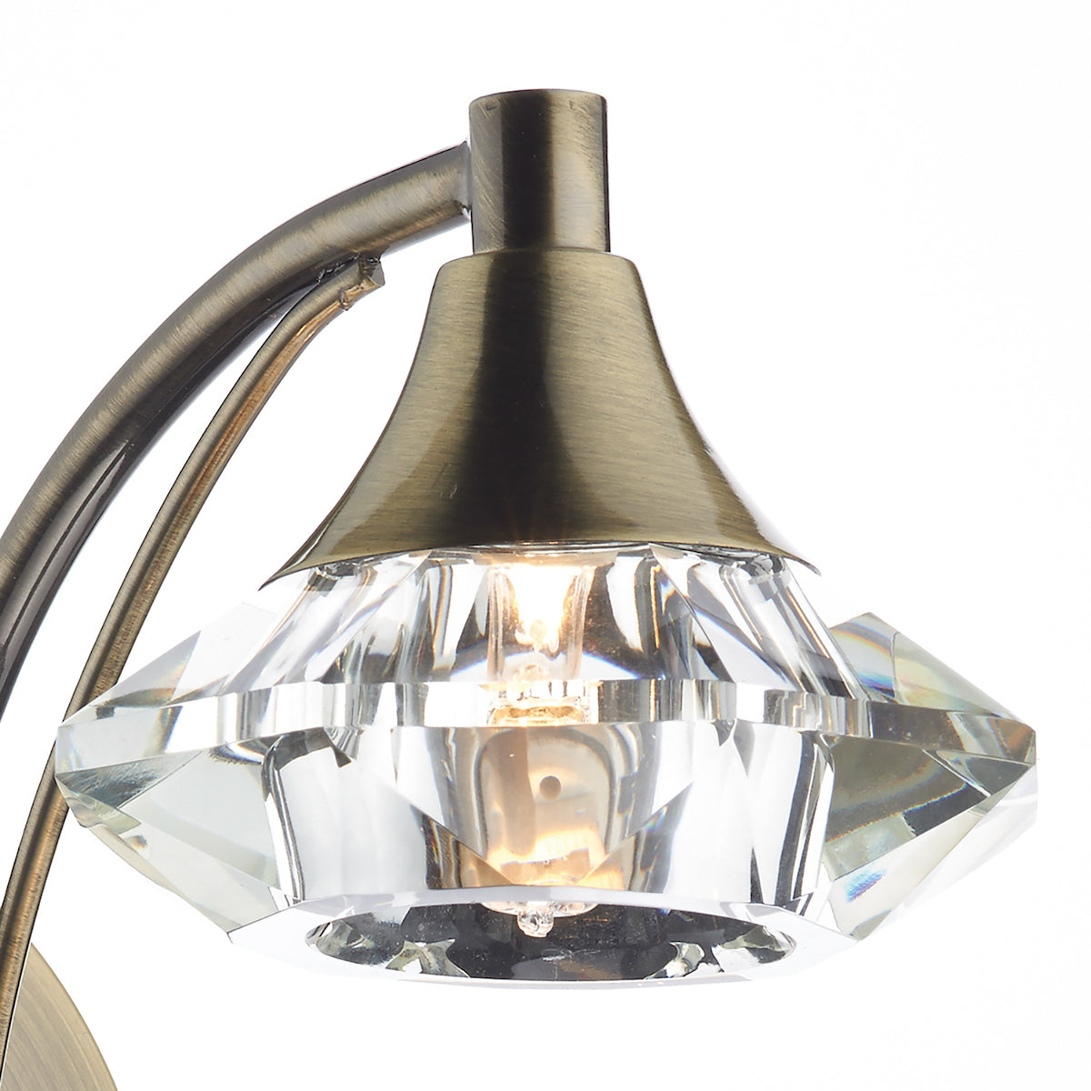 Luther Wall Light Antique Brass Crystal<br>Antique Brass