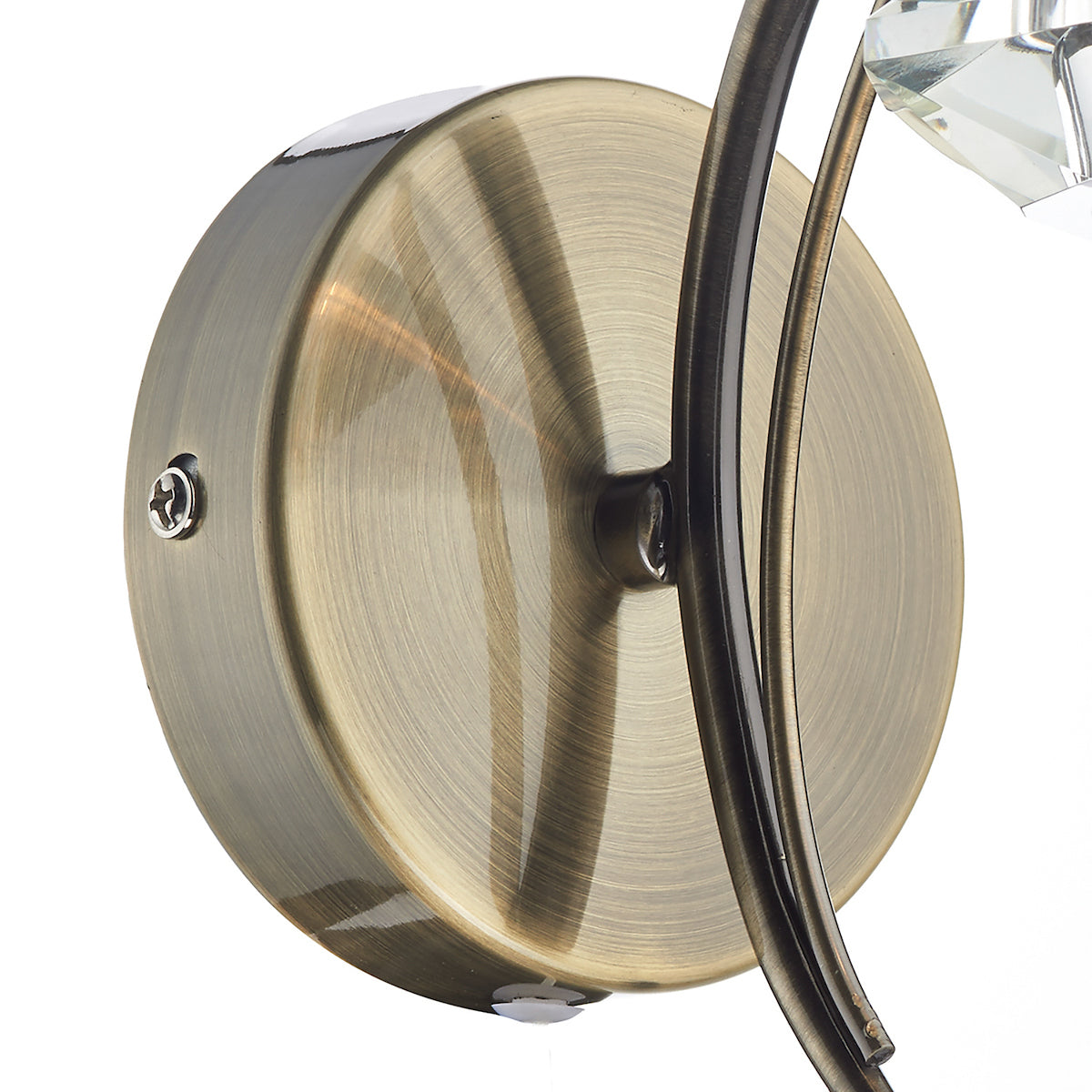 Luther Wall Light Antique Brass Crystal<br>Antique Brass