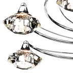Luther 10 Light Semi Flush Polished Chrome Crystal<br>Polished Chrome