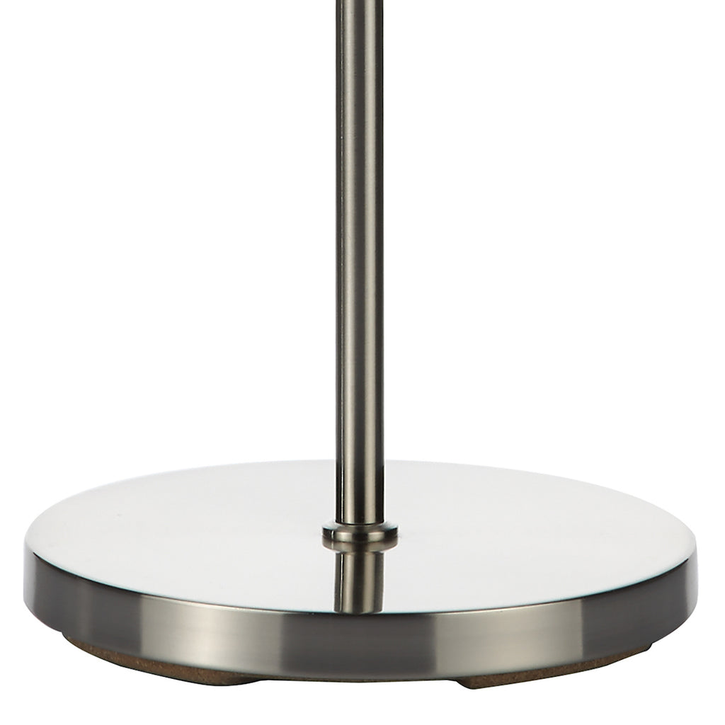 Luther 3 Light Floor Lamp Satin Chrome Crystal<br>Satin Chrome