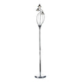 Luther 3 Light Floor Lamp Polished Chrome Crystal<br>Polished Chrome