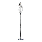 Luther 3 Light Floor Lamp Polished Chrome Crystal<br>Polished Chrome