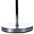 Luther 3 Light Floor Lamp Polished Chrome Crystal<br>Polished Chrome