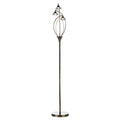 Luther 3 Light Floor Lamp Antique Brass Crystal<br>Antique Brass