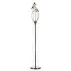 Luther 3 Light Floor Lamp Antique Brass Crystal<br>Antique Brass