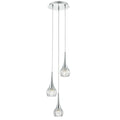 Lyall 3 Light Pendant Polished Chrome Glass<br>Polished Chrome