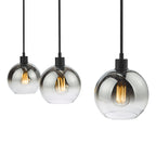 Lycia 3 Light Bar Pendant Matt Black Ombre Smoked Glass<br>Matt Black