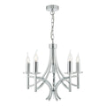 Lyon 5lt Pendant Polished Chrome & Crystal<br>Polished Chrome