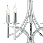Lyon 5lt Pendant Polished Chrome & Crystal<br>Polished Chrome