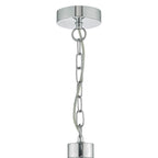 Lyon 5lt Pendant Polished Chrome & Crystal<br>Polished Chrome