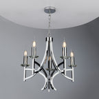 Lyon 5lt Pendant Polished Chrome & Crystal<br>Polished Chrome