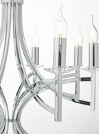 Lyon 8 Light Pendant Polished Chrome & Crystal<br>Polished Chrome