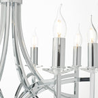 Lyon 8 Light Pendant Polished Chrome & Crystal<br>Polished Chrome