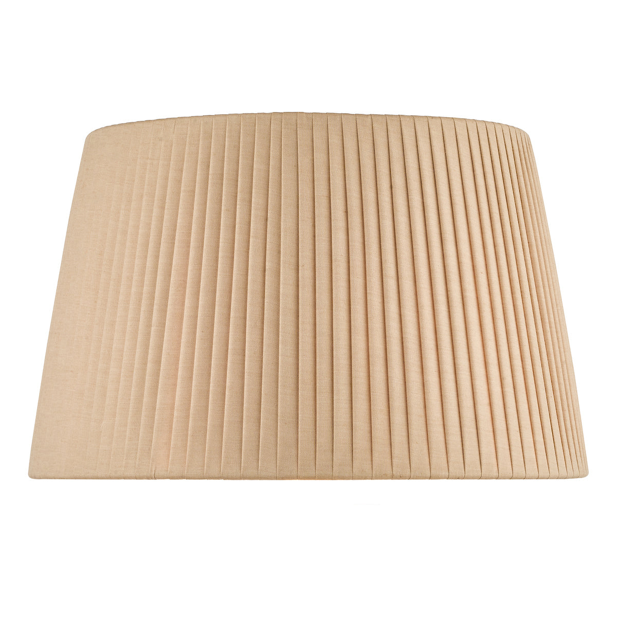 Lyzette Taupe Faux Silk Tapered Drum Shade 36cm<br>Taupe
