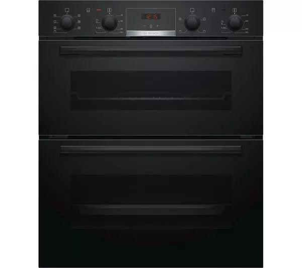 Bosch Series 4 NBS533BB0B - Black Built under Electric Double Oven