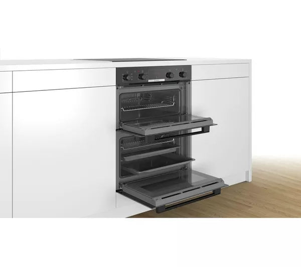 Bosch Series 4 NBS533BB0B - Black Built under Electric Double Oven