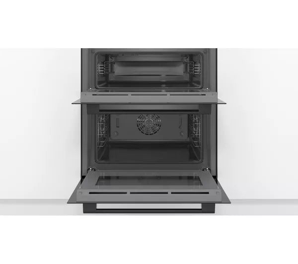Bosch Series 4 NBS533BB0B - Black Built under Electric Double Oven