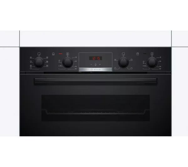 Bosch Series 4 NBS533BB0B - Black Built under Electric Double Oven
