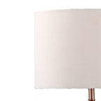 Madrid Table Lamp Satin Chrome With Shade Satin Chrome