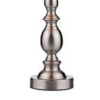 Madrid Table Lamp Satin Chrome With Shade Satin Chrome