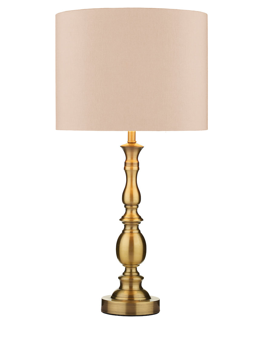 Madrid Table Lamp Antique Brass With Shade <br>Antique Bronze