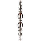 Madrid Floor Lamp Satin Chrome With Shade <br>Satin Chrome