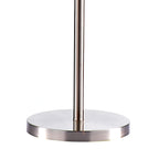 Madrid Floor Lamp Satin Chrome With Shade <br>Satin Chrome