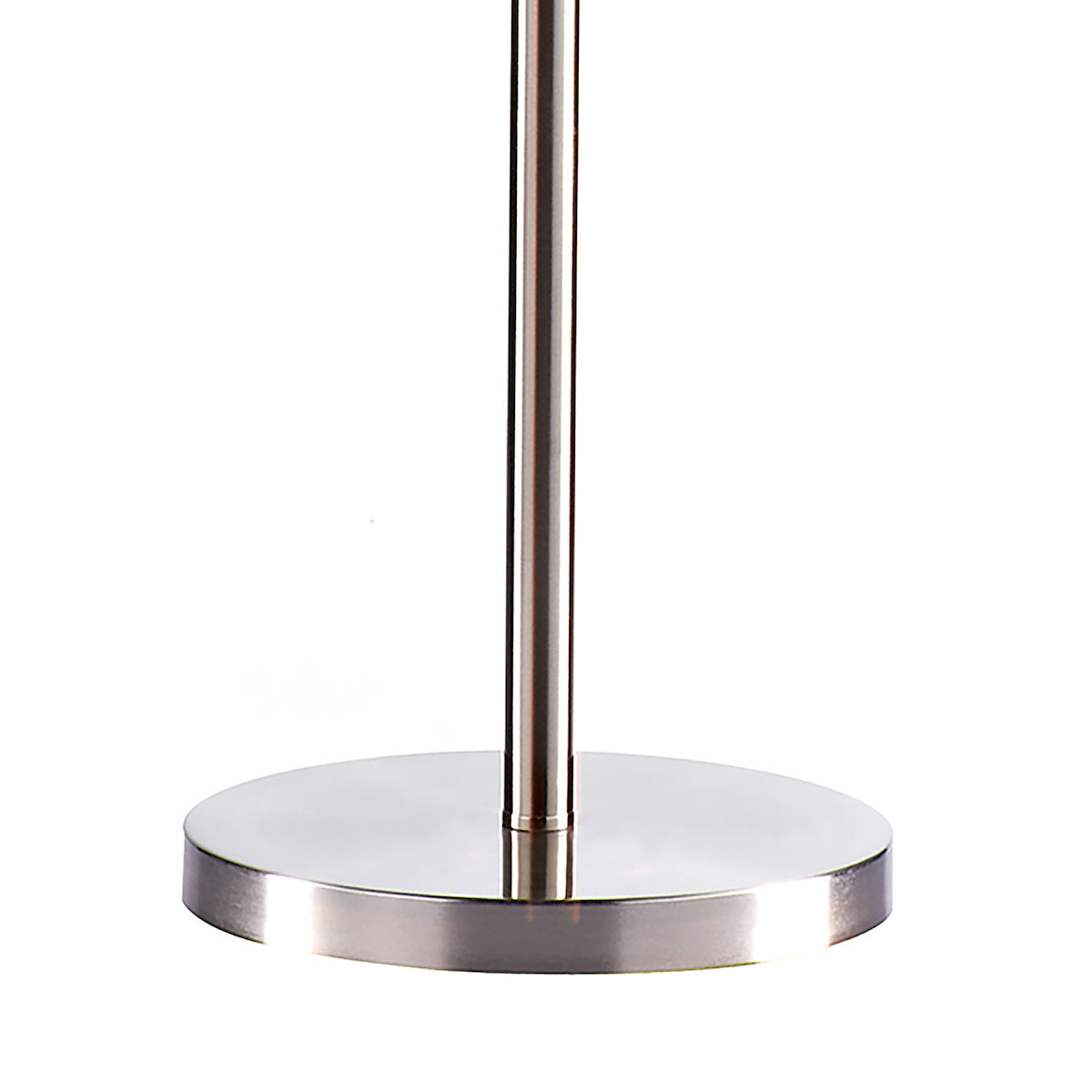 Madrid Floor Lamp Satin Chrome With Shade <br>Satin Chrome