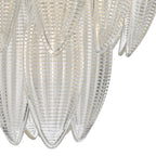 Maeve 6 Light Pendant Polished Chrome Textured Glass<br>Polished Chrome