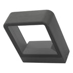 Malone Square Outdoor Wall Light Matt Grey Glass IP65 LED<br>Matt Grey