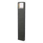 Malone Outdoor Post With Square Light Matt Grey IP65 LED<br>Matt Grey