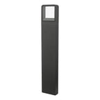 Malone Outdoor Post With Square Light Matt Grey IP65 LED<br>Matt Grey