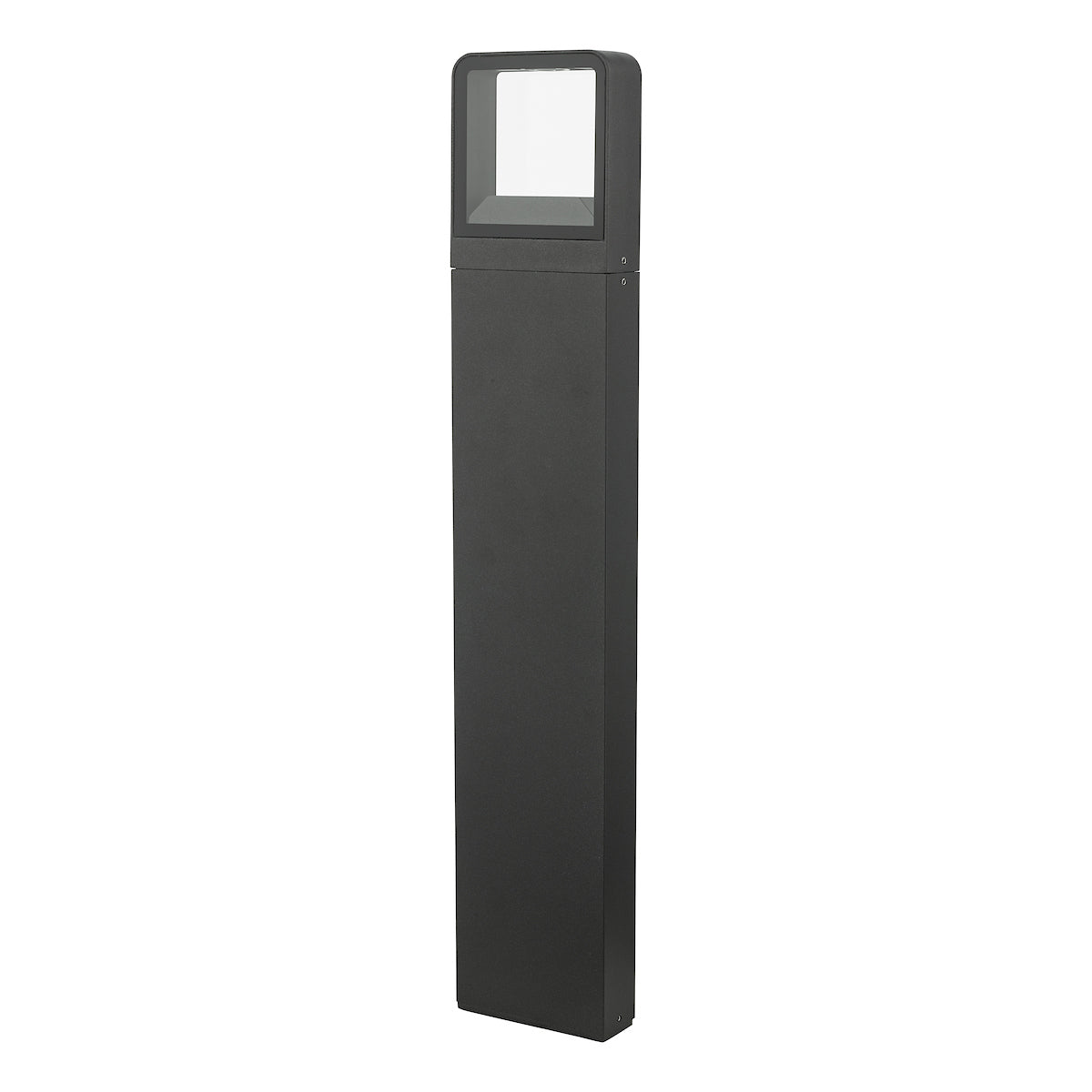 Malone Outdoor Post With Square Light Matt Grey IP65 LED<br>Matt Grey