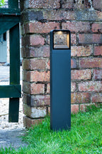 Malone Outdoor Post With Square Light Matt Grey IP65 LED<br>Matt Grey