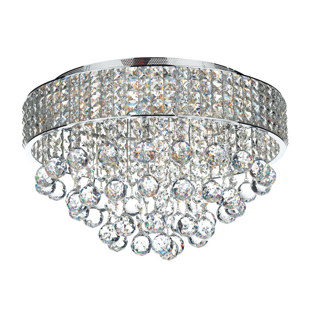 Matrix 5 Light Flush Polished Chrome<br>Crystal
