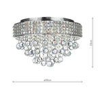 Matrix 5 Light Flush Polished Chrome<br>Crystal