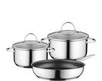 Bosch HEZ9SE030 3 Piece Pan Set Induction Pan Set - Stainless Steel