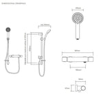 Aqualisa Midas 110 Mixer Shower bar - Chrome