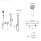 Aqualisa Midas 110 Mixer Shower Column - Chrome