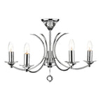 Medusa 5 Light Dual Mount Pendant K9 Crystal Polished Chrome<br>Polished Chrome
