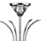 Medusa 5 Light Dual Mount Pendant K9 Crystal Polished Chrome<br>Polished Chrome