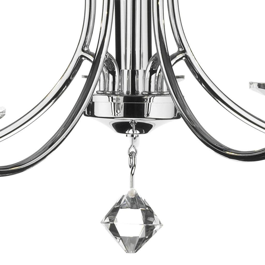 Medusa 5 Light Dual Mount Pendant K9 Crystal Polished Chrome<br>Polished Chrome