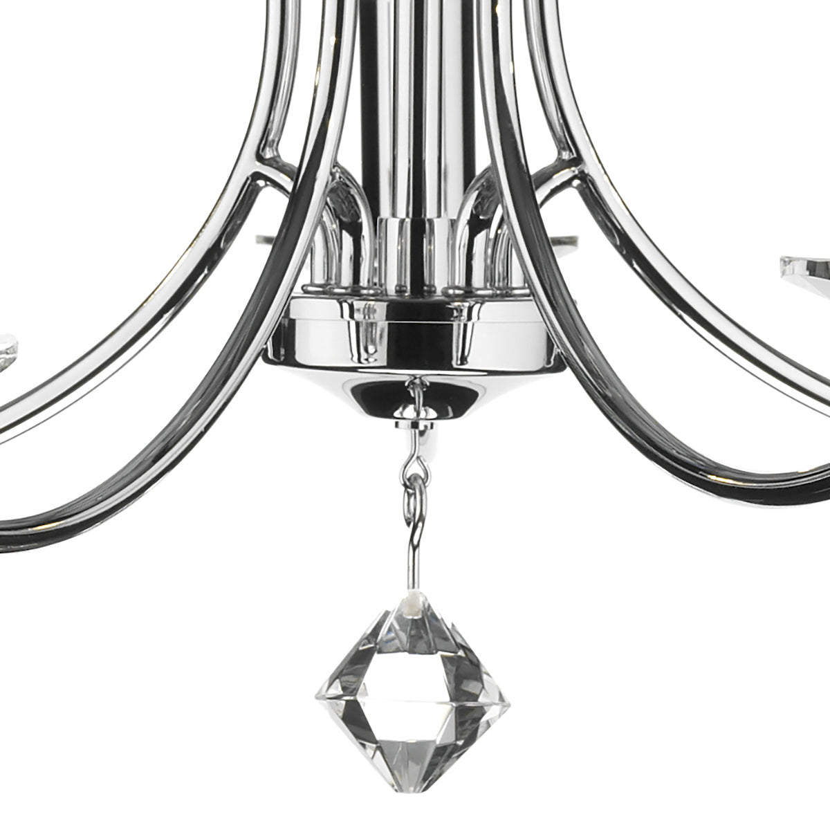 Medusa 5 Light Dual Mount Pendant K9 Crystal Polished Chrome<br>Polished Chrome