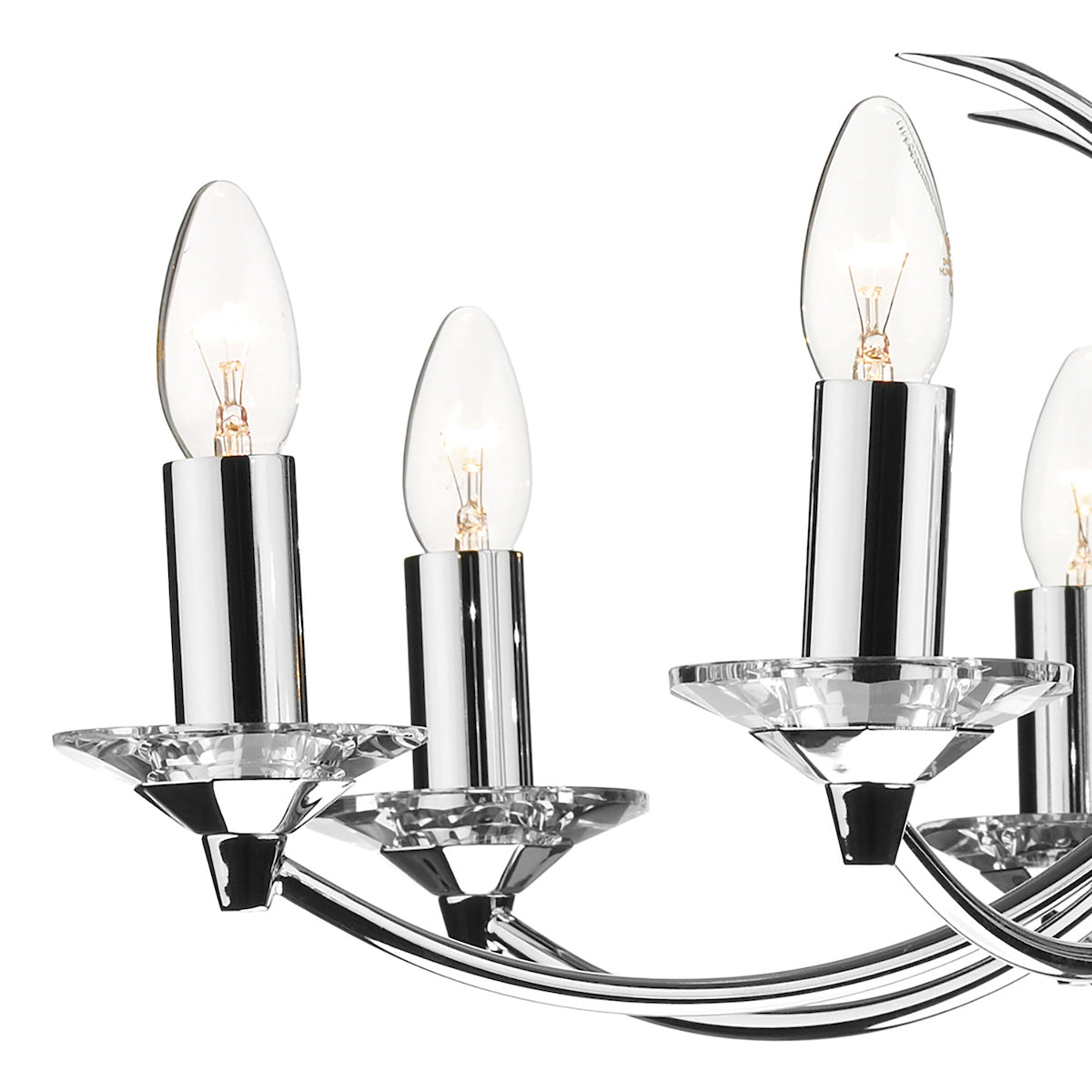 Medusa 8 Light Dual Mount Pendant K9 Crystal Polished Chrome<br>Polished Chrome