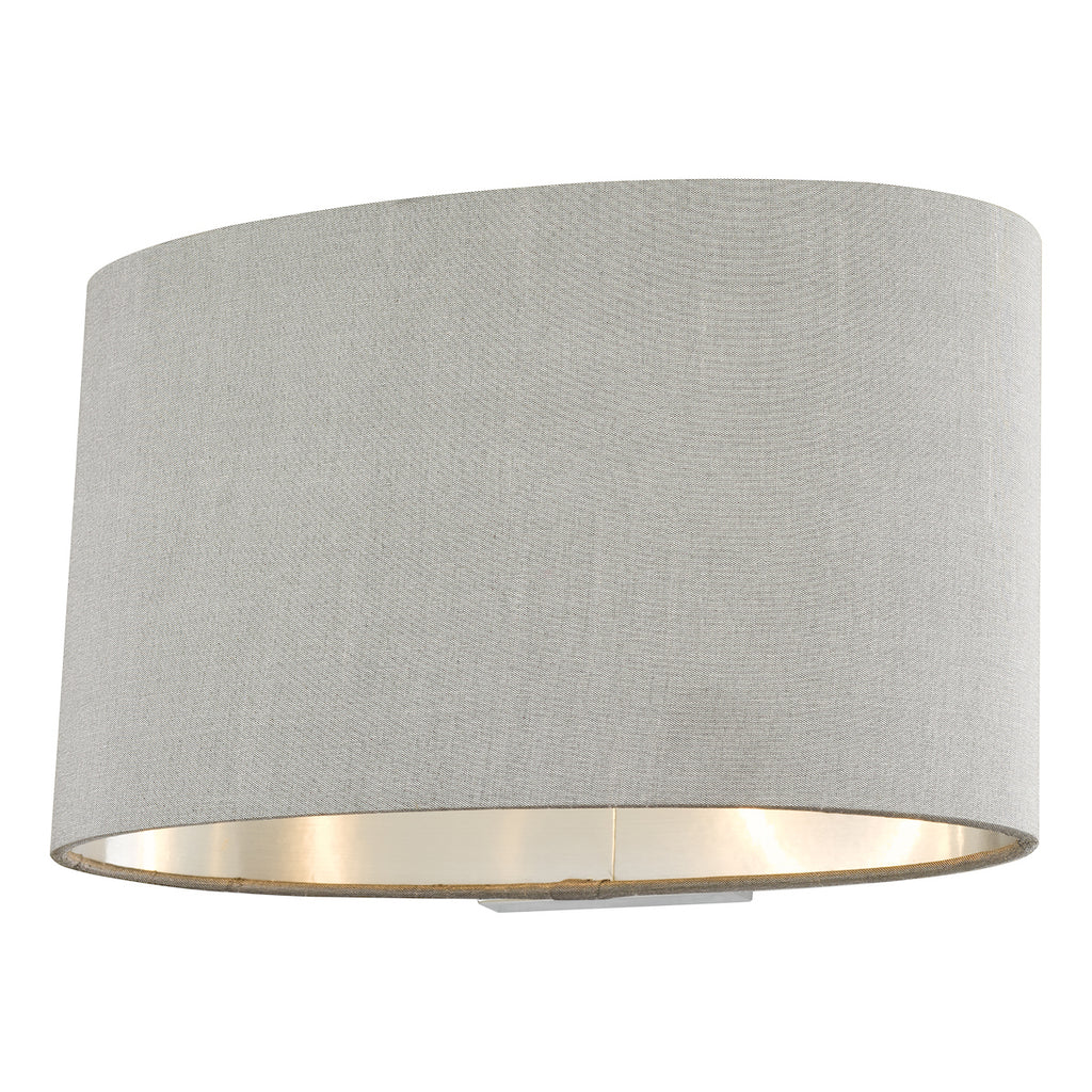 Melody Wall Light With Oval Grey Shade <br>Grey